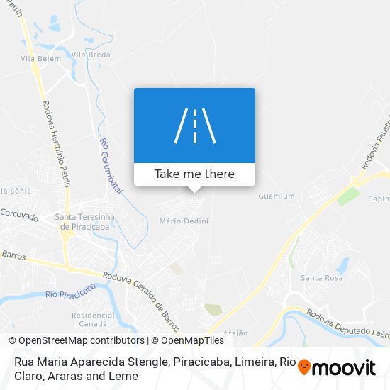 Mapa Rua Maria Aparecida Stengle