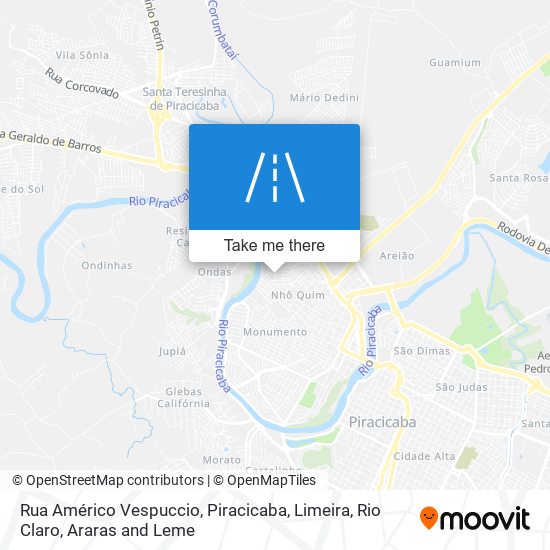Rua Américo Vespuccio map