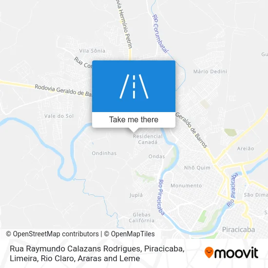 Rua Raymundo Calazans Rodrigues map
