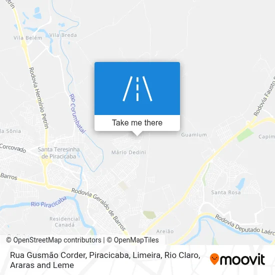 Rua Gusmão Corder map