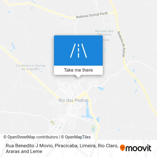 Rua Benedito J Movio map