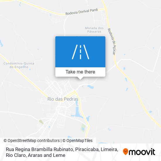 Mapa Rua Regina Brambilla Rubinato