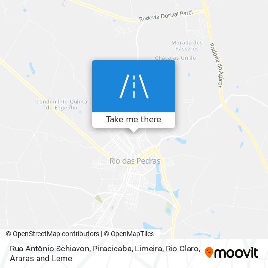 Mapa Rua Antônio Schiavon