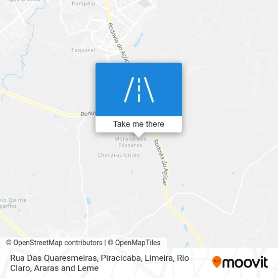 Rua Das Quaresmeiras map