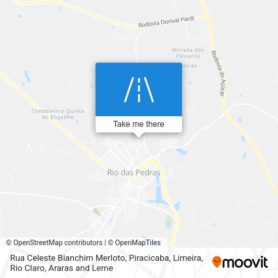 Rua Celeste Bianchim Merloto map