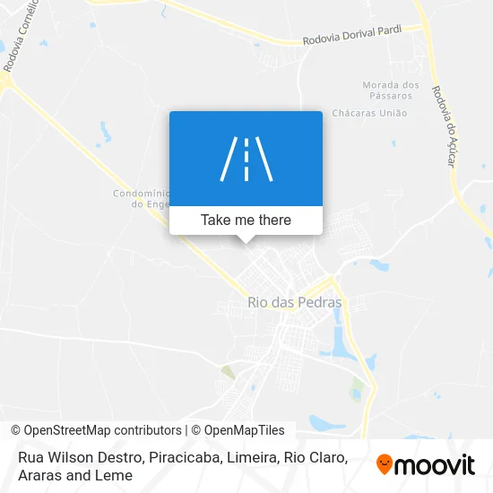 Rua Wilson Destro map