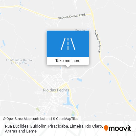 Rua Euclides Guidolim map