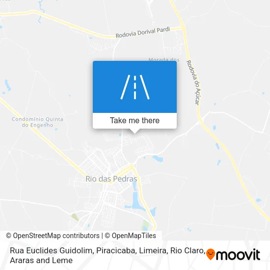 Rua Euclides Guidolim map