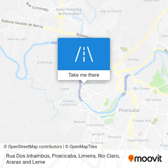 Rua Dos Inhambús map