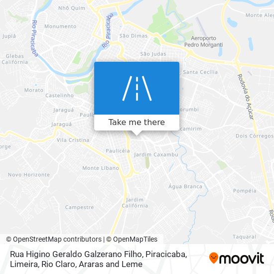 Rua Higino Geraldo Galzerano Filho map