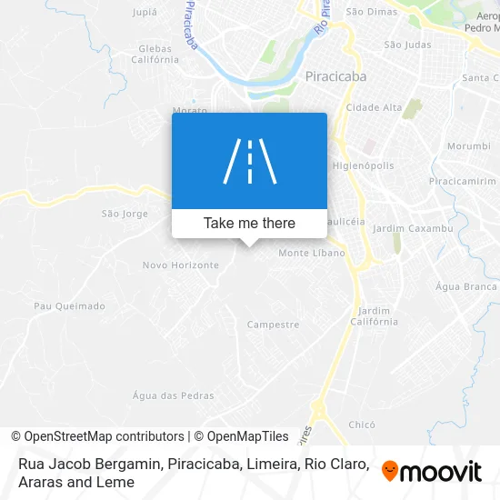 Rua Jacob Bergamin map