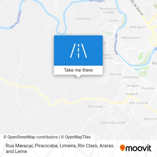 Rua Maracaí map