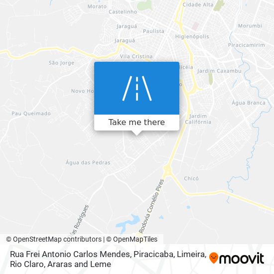 Rua Frei Antonio Carlos Mendes map