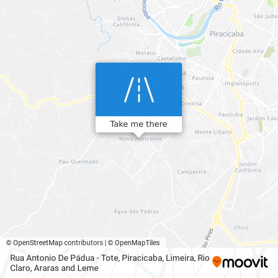 Mapa Rua Antonio De Pádua - Tote
