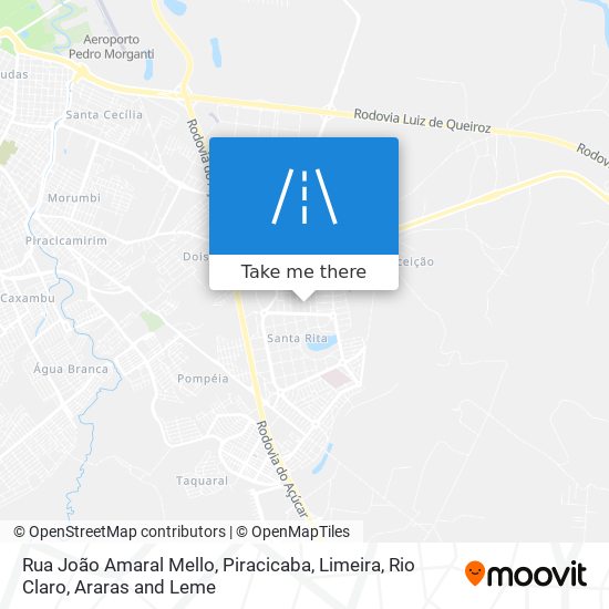 Mapa Rua João Amaral Mello