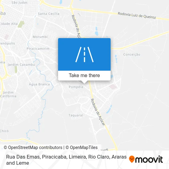 Rua Das Emas map