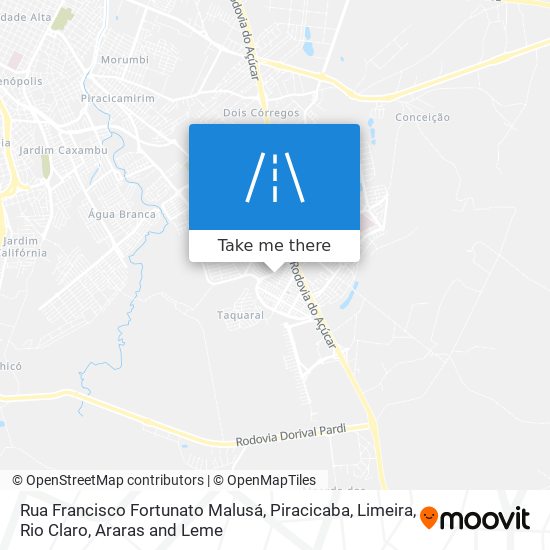 Rua Francisco Fortunato Malusá map