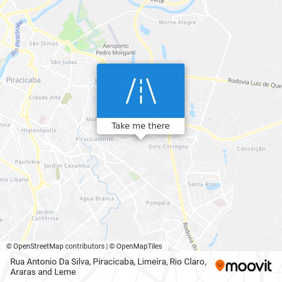 Mapa Rua Antonio Da Silva