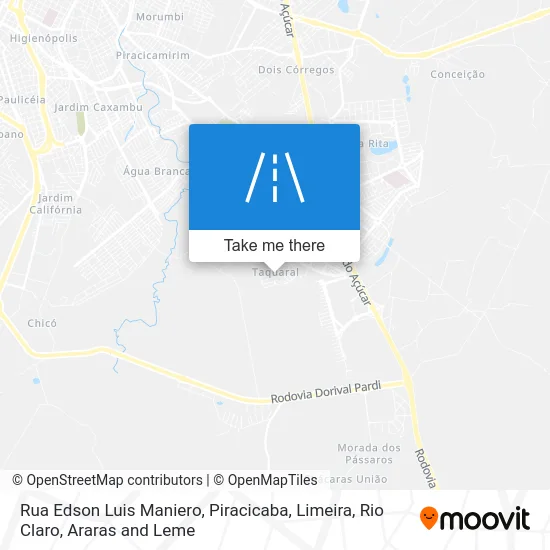 Rua Edson Luis Maniero map