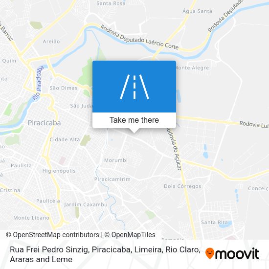 Rua Frei Pedro Sinzig map