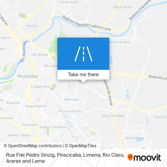 Rua Frei Pedro Sinzig map
