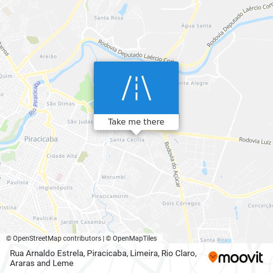 Rua Arnaldo Estrela map