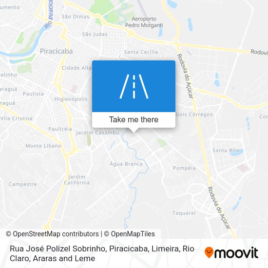 Rua José Polizel Sobrinho map