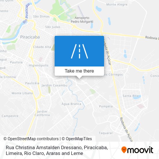 Rua Christina Amstalden Dressano map