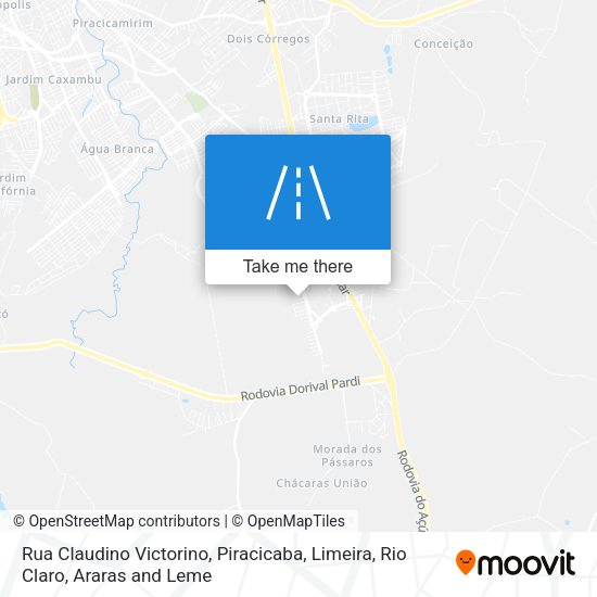 Rua Claudino Victorino map