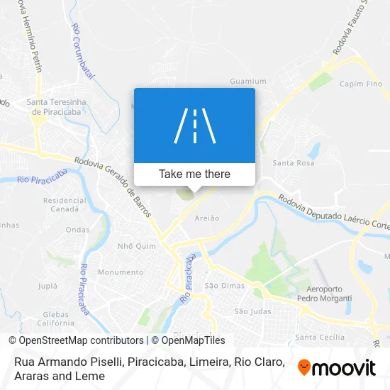 Rua Armando Piselli map