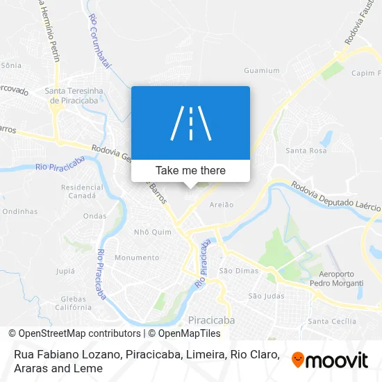 Rua Fabiano Lozano map
