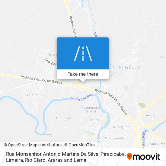 Rua Monsenhor Antonio Martins Da Silva map