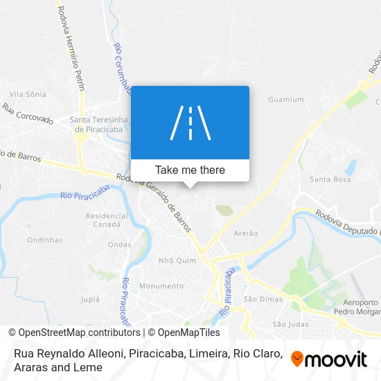 Rua Reynaldo Alleoni map
