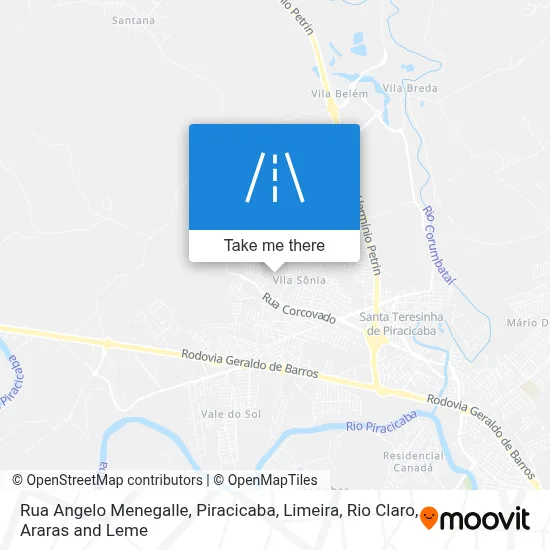 Rua Angelo Menegalle map