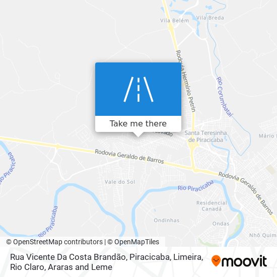 Mapa Rua Vicente Da Costa Brandão