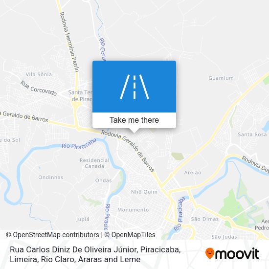 Rua Carlos Diniz De Oliveira Júnior map