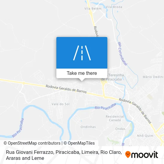 Rua Giovani Ferrazzo map