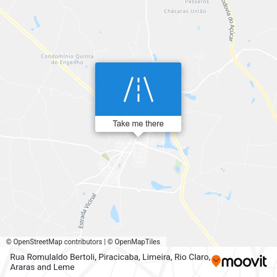 Rua Romulaldo Bertoli map