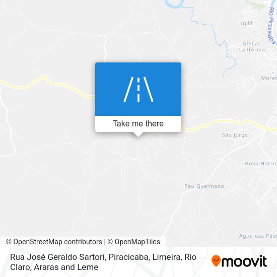Rua José Geraldo Sartori map