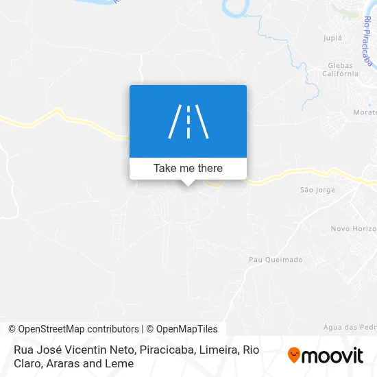 Rua José Vicentin Neto map