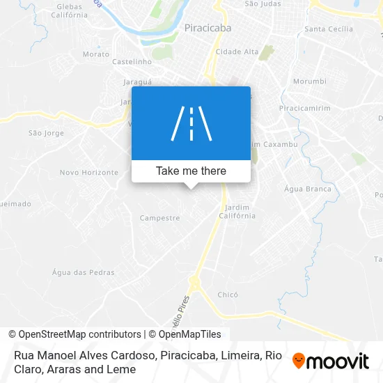 Rua Manoel Alves Cardoso map