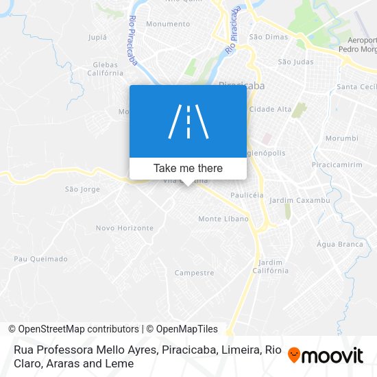 Rua Professora Mello Ayres map