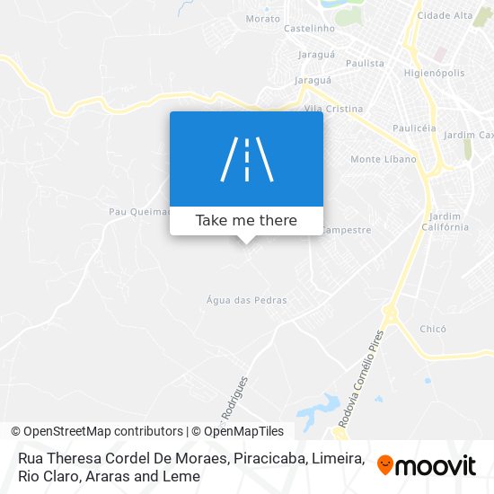 Rua Theresa Cordel De Moraes map