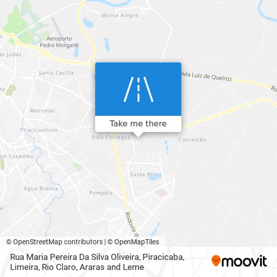 Mapa Rua Maria Pereira Da Silva Oliveira