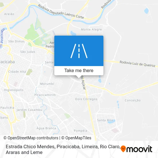 Estrada Chico Mendes map