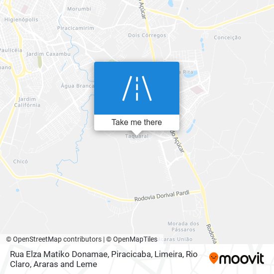 Rua Elza Matiko Donamae map
