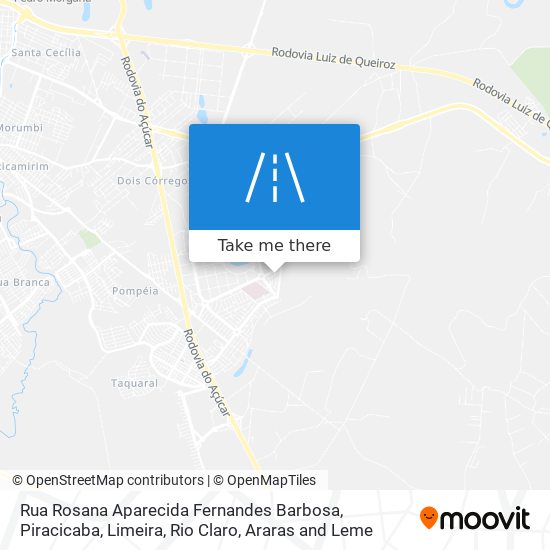 Mapa Rua Rosana Aparecida Fernandes Barbosa