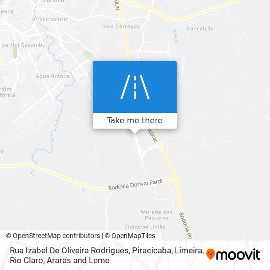 Rua Izabel De Oliveira Rodrigues map