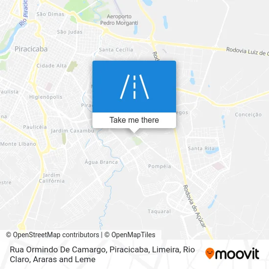 Rua Ormindo De Camargo map