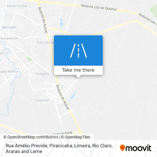 Mapa Rua Amélio Previde